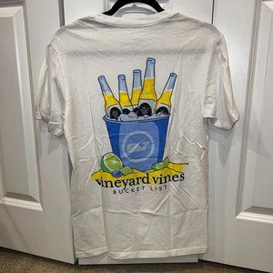 Vineyard Vines Men's XS White Bucket List Short Sleeve